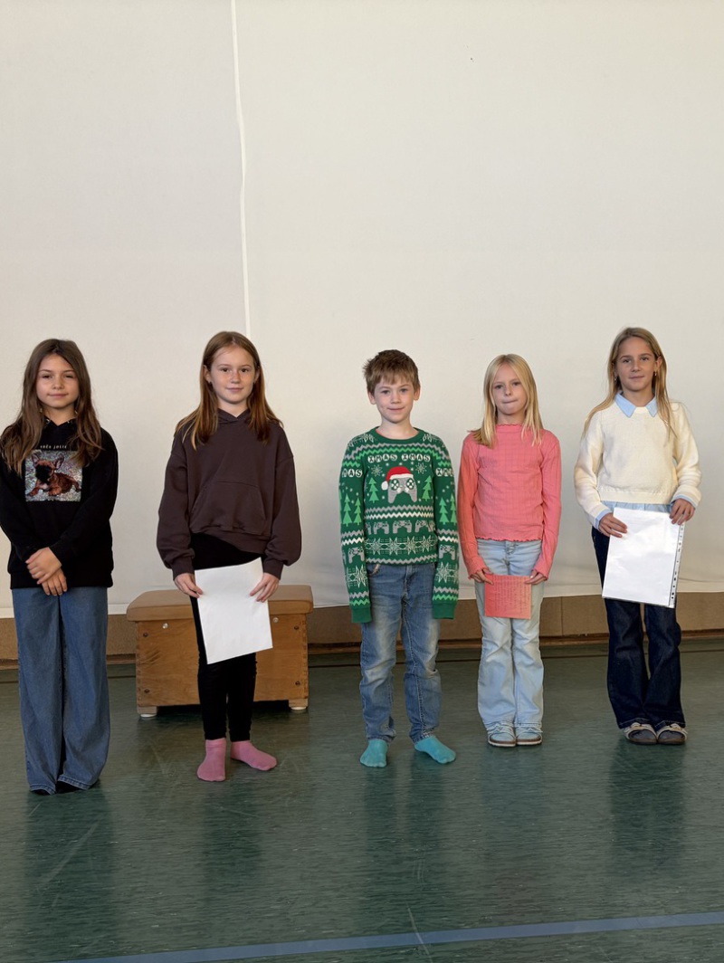 Ein Bild von den vier Schülersprechern der Fürstenbergschule